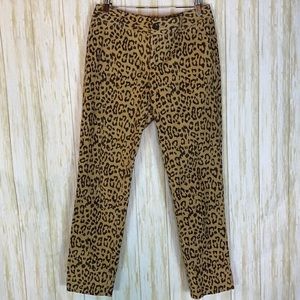 Women's Banana Republic Camden Leopard Ankle Pants Size 4